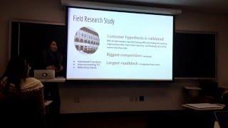 Vanessa Chun Pitching Her Student Meetup App Concept "Intersect"