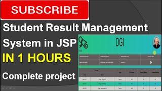 Student Result Management System in JSP (Eclipse ,Tomcat , MySQL ) Complete Project (step by step)