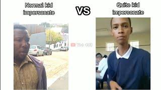 Normal kid vs quite kid meme