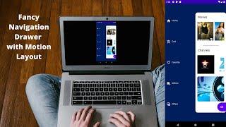 Fancy navigation drawer with Motion Layout