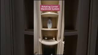 Rotary Corner Wardrobe Solution#wardrobefurniture #wardrobe #corner#rotarywardrobe#rotaryconer