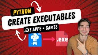 How to Create .exe Executable Files from Python Apps and Games using the PyInstaller Module!