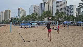 Queens Beach Volleyball tournament 12u Game 1 February 16, 2025