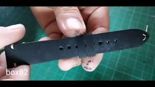 Making a minimalist watch strap for vintage Seiko 5