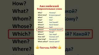 Вопросительные слова. Учи английский язык для начинающих на слух!