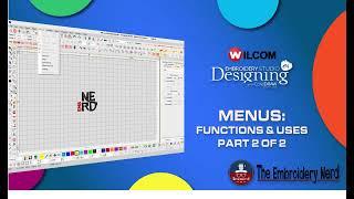 Wilcom DesignStudio: Menus Settings and their Functions PART 2