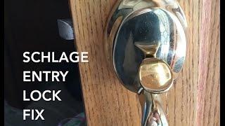 Schlage entry lock fix