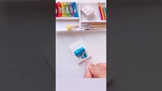 Painting with handmade miniature painting set #art #painting #shorts