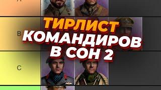 СУБЪЕКТИВНЫЙ ТИРЛИСТ КОМАНДИРОВ США, ОКВ И Британии в Company of  Heroes 2