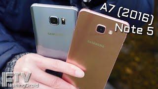 Samsung Galaxy A7 (2016) vs Galaxy Note 5, Full Comparison!