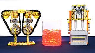 Lego Mechanisms vs. Orbeez balls