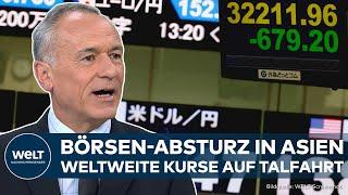 JAPAN: Börsen-Beben! Black Monday in Asien! Nikkei-Crash schickt weltweite Kurse auf Talfahrt