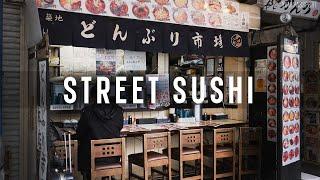 Chirashi Sushi Stall in Tokyo's Tsukiji Market | Japanese Street Food