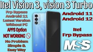 Itel Vision 3 Frp Bypass Android 11 | Itel Vision 3 Frp Bypass Drive Not Working  | Youtube Update