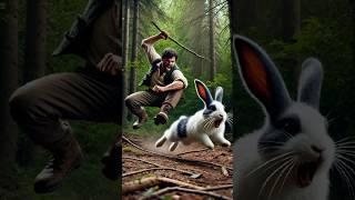 Let's cheer for the little rabbit  #RabbitRescue #CuteAnimals #AnimalRescue
