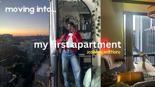 Moving into my FIRST apartment at 19  | unpacking, decorating & first night alone!