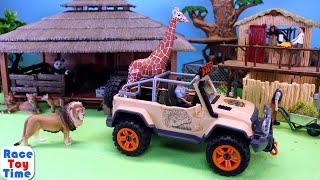 Schleich Wildlife Safari Animal Rescue Truck plus Fun Animals Toys For Kids