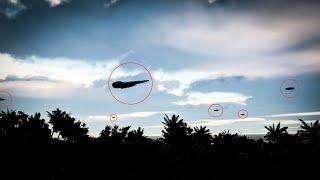 Spotted: A fleet of unidentified flying craft caught on video in Costa Rica today.