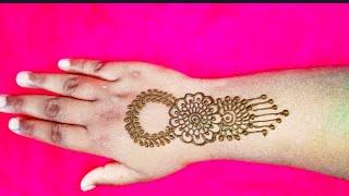 Very easy back hand mehndi design | mehandi ke design | very simple mehndi #mehndi #henna #mehandi