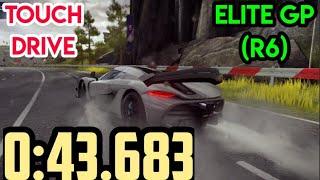 Asphalt 9 | TouchDrive | KOENIGSEGG JESKO-Elite Grand Prix | Round 6 | 0:43.683 | Enchanted Island