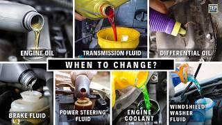 When & How to Change Every Fluid in your Car | Explained