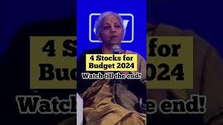 4 Stocks for Budget 2024 #nifty #banknifty #budget #stocks #shorts #sharemarket #nirmalasitharaman