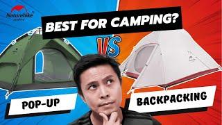 Backpacking vs Pop-up Tents: Pros, Cons & How to Choose the Best! #naturehike #naturehikecloudup