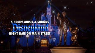 Disneyland Main Street at Night  4 HOURS of Peaceful Disney Ambience & Magic After Dark 