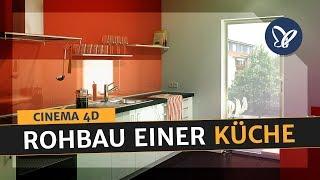 Cinema 4D Tutorial: 3D-Visualisierung einer Küche (Aufbau des Rohbaus)