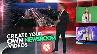 Make Your own News Room Studio Video in Kinemaster | Editing Craze‍