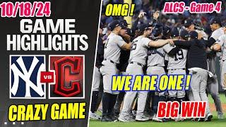 New York Yankees vs Cleveland Guardians [ALCS] FULL GAME 4 Highlights Today | MLB Playoffs 2024