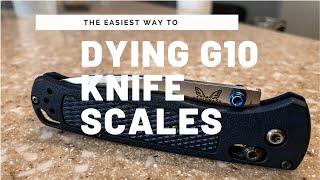 How To Dye Benchmade Bugout Knife Scales