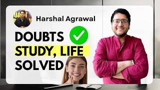 Weekly Doubt Session   Exam, Life or Career  LIVE Doubt Solving By Harshal Agrawal