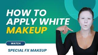 How to Make White Face Makeup | How to Apply White Makeup