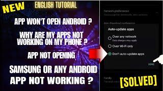 How Do You Fix An App That Won't Open Android || Why Are My Apps Not Working On My Phone [Fix] 2025