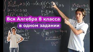 Вся алгебра 8 класса в одном задании | Математика