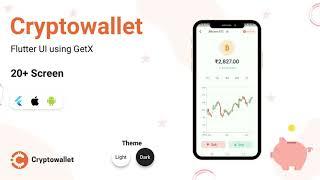 CryptoWallet Flutter UI KIT - Android template, iOS template and Flutter Using GetX