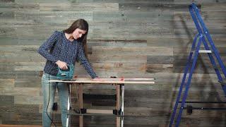 How to Install Reclaimed Wood Wall Planks | DIY Reclaimed Wood Accent Wall | WoodyWalls