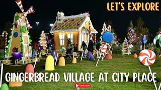 Let's explore Gingerbread Village at City Place, Spring TX | Open to the public