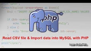 Read CSV file & Import data into MySQL with PHP in Urdu / Hindi - Learncodeweb