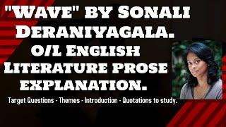 An extract from wave by Sonali Deraniyagala - English Literature prose - Zoom session.