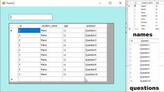 VB.net tutorial:  How to search data in Datagridview from different tables in SQL  server database.