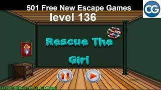 [Walkthrough] 501 Free New Escape Games level 136 - Rescue the girl - Complete Game