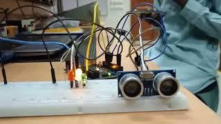 Arduino Uno Ultrasonic Parking Sensor Tutorial | DIY Red-Yellow-Green LED & Buzzer System