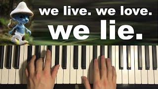 We live We love We lie (Piano Tutorial Lesson)