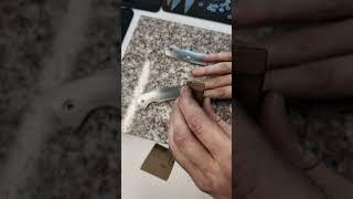 Puzzle Pattern - Third Step - Hand Satin Finishing of the Surface