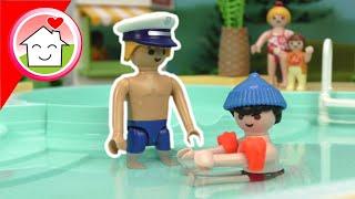 Playmobil Polizei Familie Hauser - Manni Mütze im Aquapark - Kommissar Overbeck Geschichte