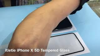 iPhone X 5D Tempered Glass