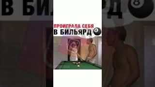 Проиграла себя в бильярд