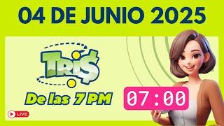 Sorteo TRIS DE LAS SIETE de Hoy 04 de Junio 2025 